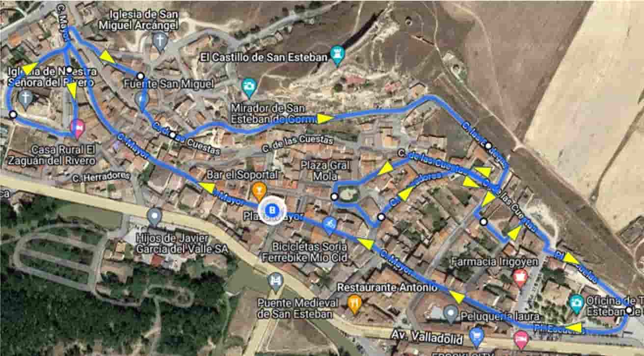 Recorrido carrera de reyes san esteban de gormaz 2025